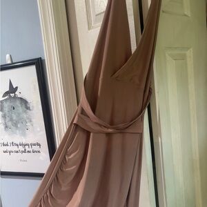 Elegant Mauve Sleeveless, bodycon Dress